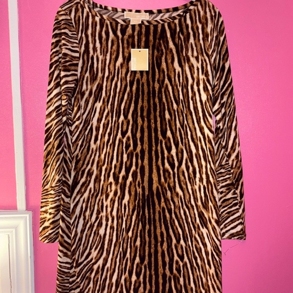 Michael Kors Zebra Print Teddy Jacket - Picture 2 of 8